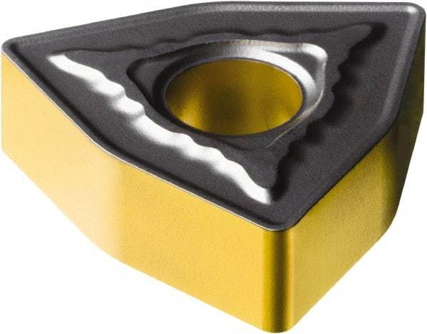 Sandvik Coromant - WNMG432 MR Grade 4335 Carbide Turning Insert - TiCN/AI2O3/TiN Finish, 80° Trigon, 1/2" Inscr Circle, 3/16" Thick, 1/32" Corner Radius - A1 Tooling