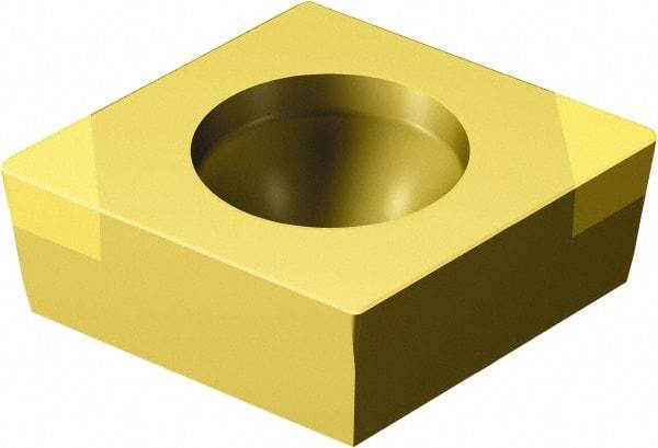 Sandvik Coromant - CCGW21.51 Grade 7015 CBN Turning Insert - TiN Finish, 80° Diamond, 1/4" Inscr Circle, 3/32" Thick, 1/64" Corner Radius - A1 Tooling