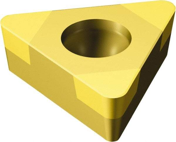 Sandvik Coromant - TCGW1.81.51 Grade 7015 CBN Turning Insert - TiN Finish, 60° Triangle, 7/32" Inscr Circle, 3/32" Thick, 1/64" Corner Radius - A1 Tooling