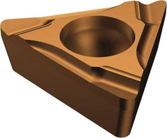 Sandvik Coromant - TCGT220 K Grade 1125 Carbide Turning Insert - TiAlN/AlCr2O3 Finish, 60° Triangle, 1/4" Inscr Circle, 1/8" Thick, 0.2mm Corner Radius - A1 Tooling