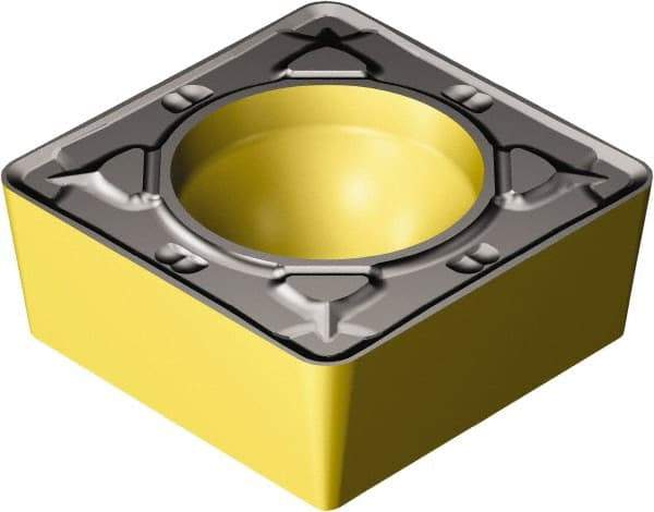 Sandvik Coromant - SCMT32.52 PR Grade 4325 Carbide Turning Insert - TiCN/AI2O3/TiN Finish, 90° Square, 3/8" Inscr Circle, 5/32" Thick, 1/32" Corner Radius - A1 Tooling