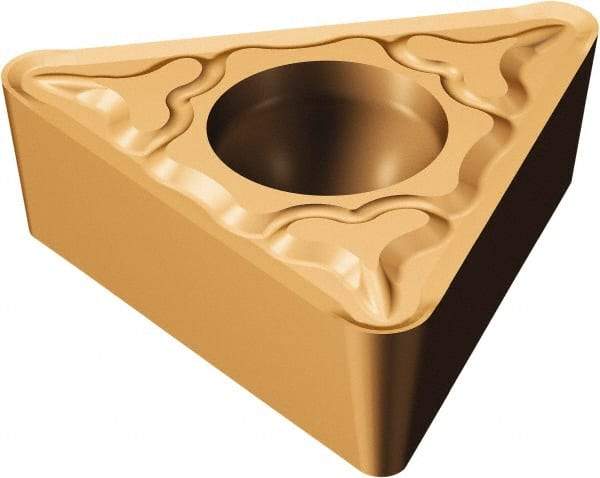 Sandvik Coromant - TPMT1.21.20 MF Grade 1125 Carbide Turning Insert - TiAlN/AlCr2O3 Finish, 60° Triangle, 5/32" Inscr Circle, 5/64" Thick, 0.2mm Corner Radius - A1 Tooling