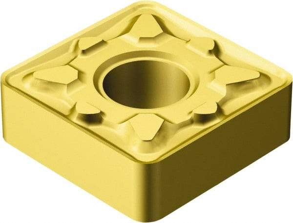 Sandvik Coromant - SNMG644 MM Grade 2035 Carbide Turning Insert - TiAlN/TiN Finish, 90° Square, 3/4" Inscr Circle, 1/4" Thick, 1/16" Corner Radius - A1 Tooling