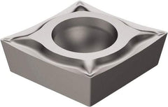 Sandvik Coromant - CCGT32.50 UM Grade H13A Carbide Turning Insert - Uncoated, 80° Diamond, 3/8" Inscr Circle, 5/32" Thick, 0.2mm Corner Radius - A1 Tooling