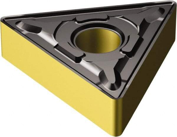 Sandvik Coromant - TNMG542 PR Grade 4335 Carbide Turning Insert - TiCN/AI2O3/TiN Finish, 60° Triangle, 5/8" Inscr Circle, 1/4" Thick, 1/32" Corner Radius - A1 Tooling