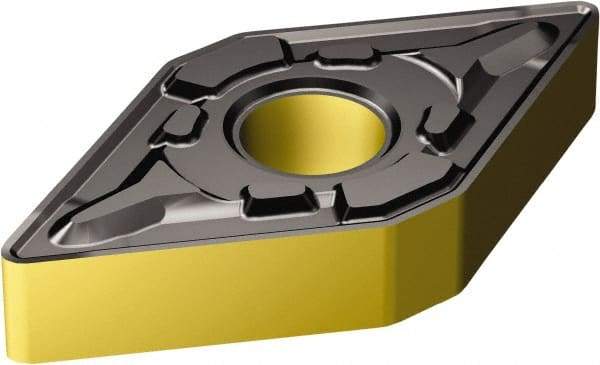 Sandvik Coromant - DNMG433 PR Grade 4305 Carbide Turning Insert - TiCN/Al2O3/TiN Finish, 55° Diamond, 1/2" Inscr Circle, 3/16" Thick, 3/64" Corner Radius - A1 Tooling