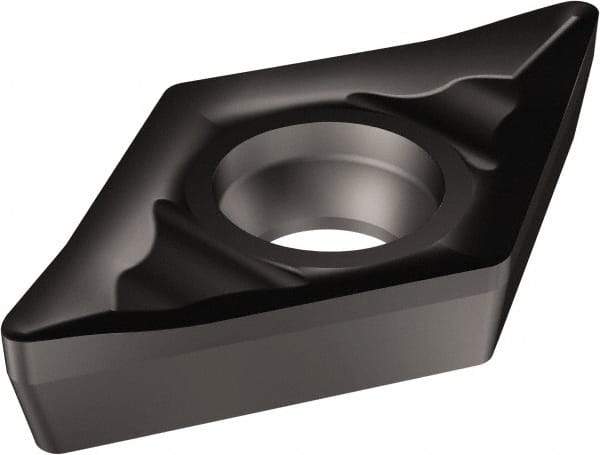 Sandvik Coromant - DCGX32.50 AL Grade 1105 Carbide Turning Insert - TiAlN Finish, 55° Diamond, 3/8" Inscr Circle, 5/32" Thick, 0.2mm Corner Radius - A1 Tooling