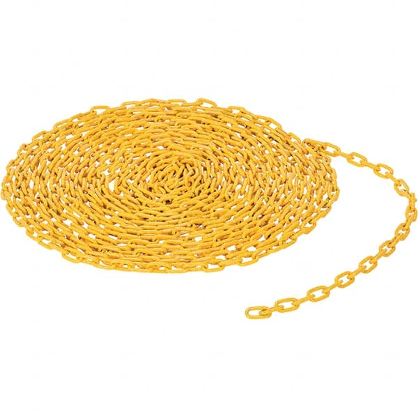 Vestil - Barrier Rope & Chain Type: Bollard; Chain Color: Yellow - A1 Tooling