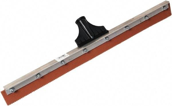 SEYMOUR-MIDWEST - 24-3/8" Rubber Blade Floor Squeegee - Threaded End, Single Edge, Aluminum Holder - A1 Tooling