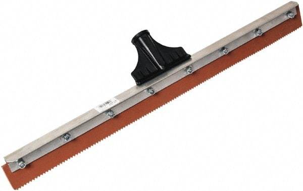 SEYMOUR-MIDWEST - 23-15/16" Rubber Blade Floor Squeegee - Threaded End, Single Edge, Aluminum Holder - A1 Tooling