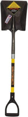 SEYMOUR-MIDWEST - 11-1/2" High x 9" Wide Square Steel Shovel - 29" Long Fiberglass D-Grip Handle, Front Turned - A1 Tooling