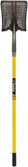 SEYMOUR-MIDWEST - 11-1/2" High x 9" Wide Square Steel Shovel - 48" Long Fiberglass Straight Handle, Front Turned - A1 Tooling