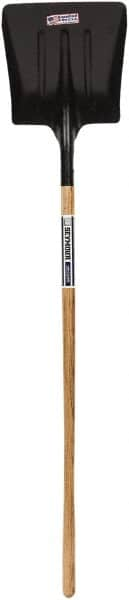 SEYMOUR-MIDWEST - 14-1/2" High x 13-1/2" Wide Square Steel Scoop - 54" Long Wood Straight Handle, No Step - A1 Tooling