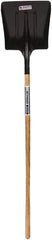 SEYMOUR-MIDWEST - 14-1/2" High x 13-1/2" Wide Square Steel Scoop - 54" Long Wood Straight Handle, No Step - A1 Tooling