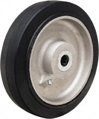 Hamilton - 8 Inch Diameter x 2 Inch Wide, Rubber on Aluminum Caster Wheel - 500 Lb. Capacity, 2-1/4 Inch Hub Length, 3/4 Inch Axle Diameter, Straight Roller Bearing - A1 Tooling