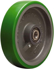 Hamilton - 8 Inch Diameter x 2 Inch Wide, Polyurethane on Cast Iron Caster Wheel - 1,500 Lb. Capacity, 2-1/4 Inch Hub Length, 3/4 Inch Axle Diameter, Tapered Roller Bearing - A1 Tooling