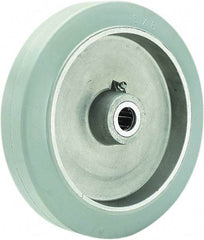 Hamilton - 8 Inch Diameter x 2 Inch Wide, Rubber on Aluminum Caster Wheel - 500 Lb. Capacity, 2-1/4 Inch Hub Length, 3/4 Inch Axle Diameter, Straight Roller Bearing - A1 Tooling