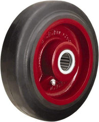 Hamilton - 7 Inch Diameter x 2 Inch Wide, Rubber on Cast Iron Caster Wheel - 450 Lb. Capacity, 2-1/4 Inch Hub Length, 1-3/16 Inch Axle Diameter, Plain Bore Bearing - A1 Tooling