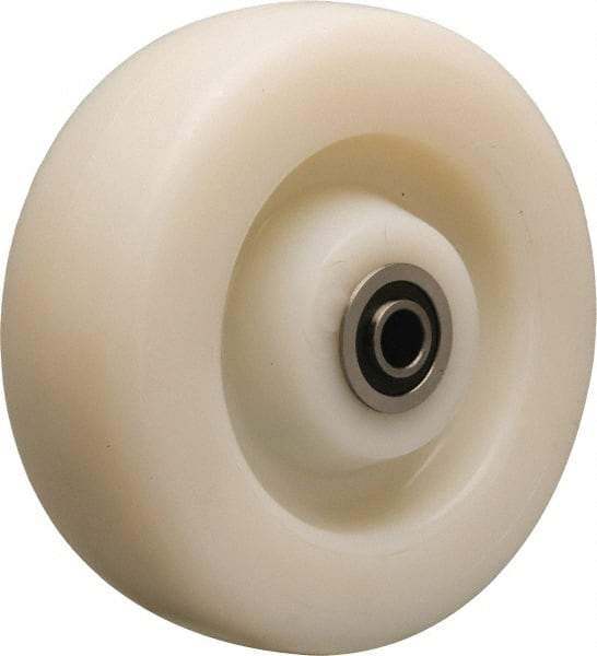 Hamilton - 6 Inch Diameter x 2 Inch Wide, Nylon Caster Wheel - 1,000 Lb. Capacity, 2-3/16 Inch Hub Length, 1/2 Inch Axle Diameter, Stainless Steel Precision Ball Bearing - A1 Tooling