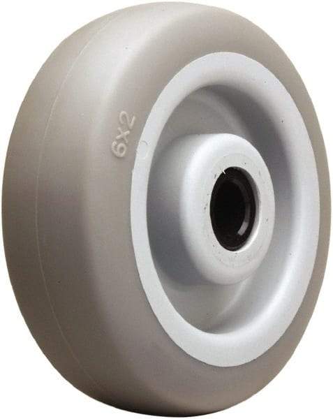 Hamilton - 6 Inch Diameter x 2 Inch Wide, Rubber on Thermoplastic Caster Wheel - 410 Lb. Capacity, 2-3/16 Inch Hub Length, 3/4 Inch Axle Diameter, Delrin Bearing - A1 Tooling