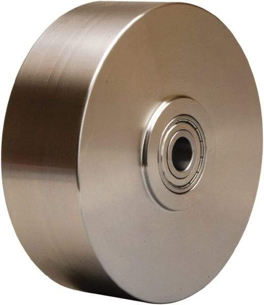 Hamilton - 6 Inch Diameter x 2 Inch Wide, Stainless Steel Caster Wheel - 1,200 Lb. Capacity, 2-1/2 Inch Hub Length, 1/2 Inch Axle Diameter, Stainless Steel Precision Ball Bearing - A1 Tooling