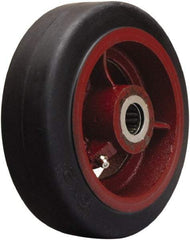 Hamilton - 6 Inch Diameter x 2 Inch Wide, Rubber on Cast Iron Caster Wheel - 410 Lb. Capacity, 2-1/4 Inch Hub Length, 1-7/16 Inch Axle Diameter, Plain Bore Bearing - A1 Tooling