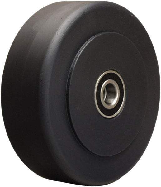 Hamilton - 6 Inch Diameter x 2 Inch Wide, Nylon Caster Wheel - 2,300 Lb. Capacity, 2-1/4 Inch Hub Length, 1/2 Inch Axle Diameter, Precision Ball Bearing - A1 Tooling