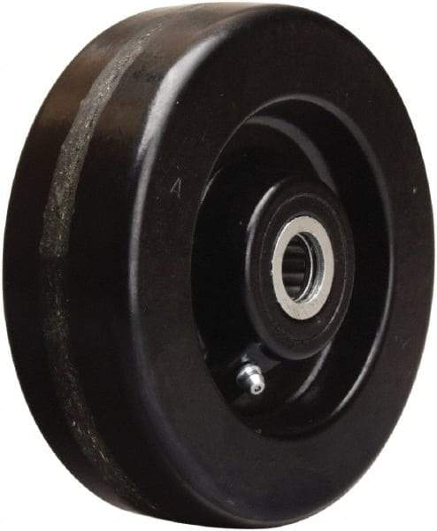 Hamilton - 6 Inch Diameter x 2 Inch Wide, Phenolic Caster Wheel - 1,200 Lb. Capacity, 2-3/16 Inch Hub Length, 1 Inch Axle Diameter, Straight Roller Bearing - A1 Tooling