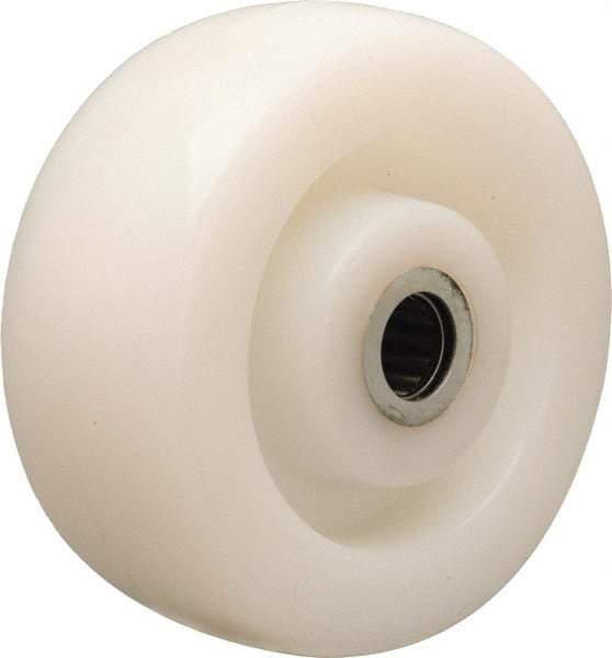 Hamilton - 5 Inch Diameter x 2 Inch Wide, Nylon Caster Wheel - 900 Lb. Capacity, 2-3/16 Inch Hub Length, 1/2 Inch Axle Diameter, Straight Roller Bearing - A1 Tooling