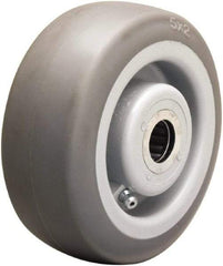 Hamilton - 5 Inch Diameter x 2 Inch Wide, Rubber on Thermoplastic Caster Wheel - 350 Lb. Capacity, 2-3/16 Inch Hub Length, 1/2 Inch Axle Diameter, Straight Roller Bearing - A1 Tooling