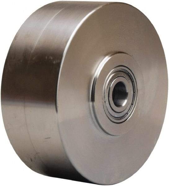 Hamilton - 5 Inch Diameter x 2 Inch Wide, Stainless Steel Caster Wheel - 950 Lb. Capacity, 2-1/4 Inch Hub Length, 3/4 Inch Axle Diameter, Delrin Bearing - A1 Tooling