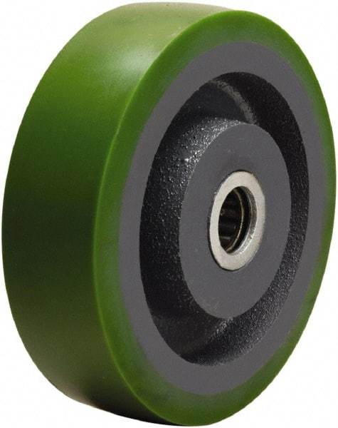 Hamilton - 5 Inch Diameter x 1-1/2 Inch Wide, Polyurethane on Cast Iron Caster Wheel - 700 Lb. Capacity, 1-5/8 Inch Hub Length, 5/8 Inch Axle Diameter, Straight Roller Bearing - A1 Tooling