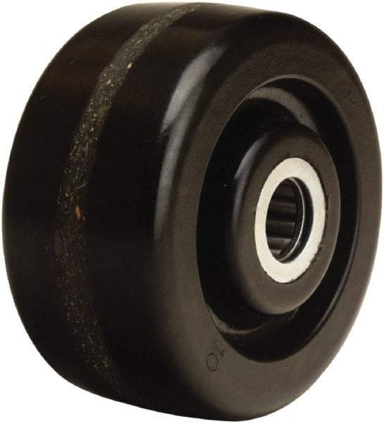 Hamilton - 4 Inch Diameter x 2 Inch Wide, Phenolic Caster Wheel - 800 Lb. Capacity, 2-3/16 Inch Hub Length, 1-3/16 Inch Axle Diameter, Plain Bore Bearing - A1 Tooling