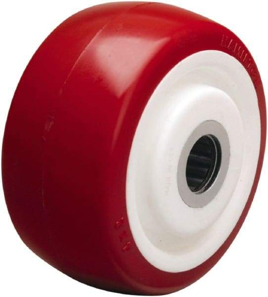 Hamilton - 4 Inch Diameter x 2 Inch Wide, Polyurethane on Polypropylene Caster Wheel - 750 Lb. Capacity, 2-3/16 Inch Hub Length, 1/2 Inch Axle Diameter, Straight Roller Bearing - A1 Tooling