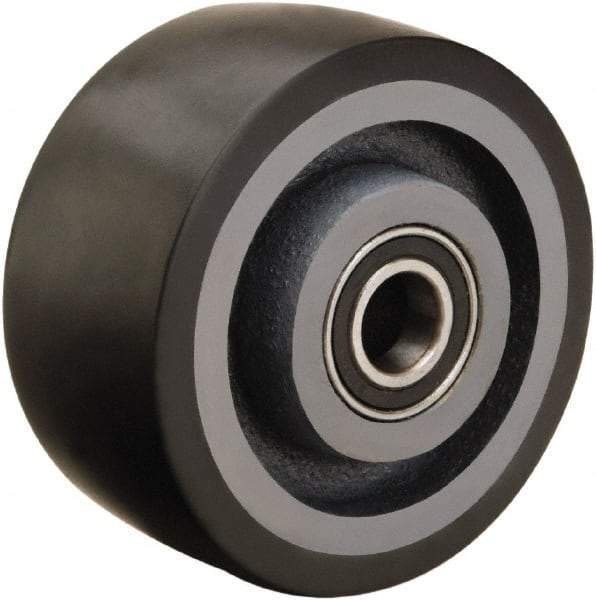 Hamilton - 4 Inch Diameter x 2 Inch Wide, Polyurethane on Cast Iron Caster Wheel - 975 Lb. Capacity, 2-1/4 Inch Hub Length, 1/2 Inch Axle Diameter, Sealed Precision Ball Bearing - A1 Tooling