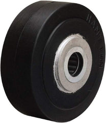 Hamilton - 4 Inch Diameter x 1-1/2 Inch Wide, Rubber on Aluminum Caster Wheel - 200 Lb. Capacity, 1-3/4 Inch Hub Length, 5/8 Inch Axle Diameter, Straight Roller Bearing - A1 Tooling