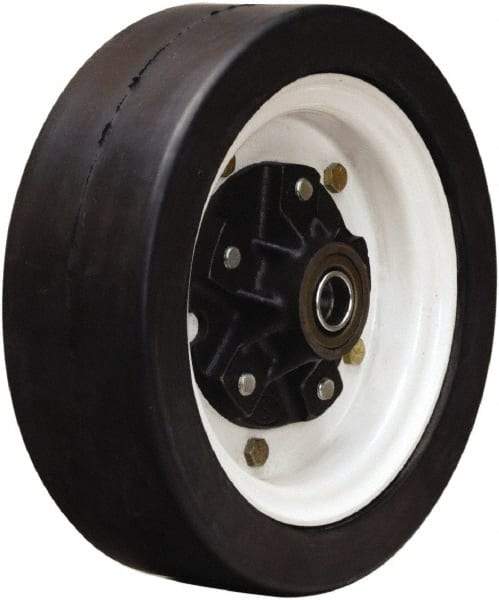 Hamilton - 12 Inch Diameter x 4 Inch Wide, Rubber Caster Wheel - 1,200 Lb. Capacity, 3-1/2 Inch Hub Length, 1 Inch Axle Diameter, Tapered Roller Bearing - A1 Tooling