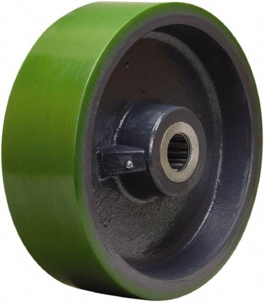 Hamilton - 12 Inch Diameter x 4 Inch Wide, Polyurethane on Cast Iron Caster Wheel - 4,800 Lb. Capacity, 4-1/4 Inch Hub Length, 2-3/16 Inch Axle Diameter, Plain Bore Bearing - A1 Tooling