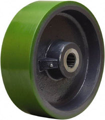 Hamilton - 12 Inch Diameter x 4 Inch Wide, Polyurethane on Cast Iron Caster Wheel - 4,800 Lb. Capacity, 4-1/4 Inch Hub Length, 1-1/4 Inch Axle Diameter, Straight Roller Bearing - A1 Tooling