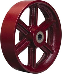 Hamilton - 16 Inch Diameter x 5 Inch Wide, Cast Iron Caster Wheel - 6,500 Lb. Capacity, 5-1/4 Inch Hub Length, 2-7/16 Inch Axle Diameter, Plain Bore Bearing - A1 Tooling