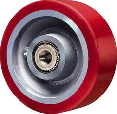 Hamilton - 8 Inch Diameter x 3 Inch Wide, Polyurethane on Forged Steel Caster Wheel - 4,200 Lb. Capacity, 3-1/4 Inch Hub Length, 1 Inch Axle Diameter, Sealed Precision Ball Bearing - A1 Tooling