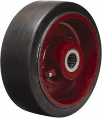 Hamilton - 10 Inch Diameter x 4 Inch Wide, Rubber on Cast Iron Caster Wheel - 1,400 Lb. Capacity, 4-1/4 Inch Hub Length, 1-15/16 Inch Axle Diameter, Plain Bore Bearing - A1 Tooling