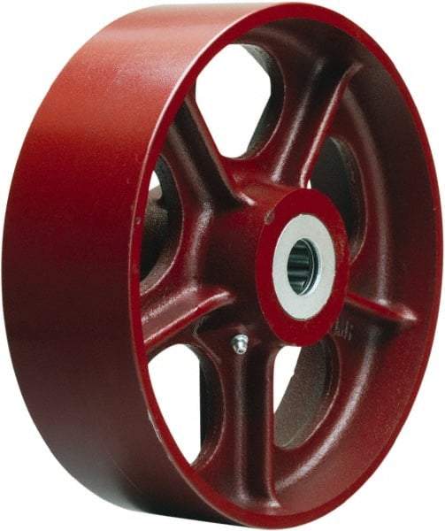 Hamilton - 10 Inch Diameter x 4 Inch Wide, Cast Iron Caster Wheel - 3,000 Lb. Capacity, 4-1/4 Inch Hub Length, 1-1/2 Inch Axle Diameter, Straight Roller Bearing - A1 Tooling