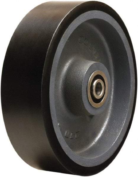 Hamilton - 10 Inch Diameter x 3 Inch Wide, Polyurethane on Cast Iron Caster Wheel - 3,900 Lb. Capacity, 3-1/4 Inch Hub Length, 3/4 Inch Axle Diameter, Sealed Precision Ball Bearing - A1 Tooling