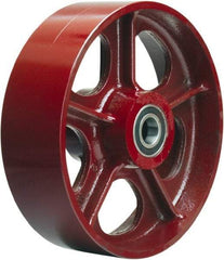 Hamilton - 10 Inch Diameter x 2-1/2 Inch Wide, Cast Iron Caster Wheel - 2,500 Lb. Capacity, 3-1/4 Inch Hub Length, 3/4 Inch Axle Diameter, Precision Ball Bearing - A1 Tooling