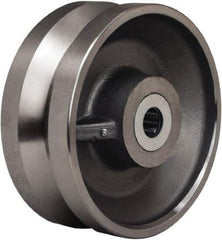 Hamilton - 10 Inch Diameter x 4 Inch Wide, Forged Steel Caster Wheel - 16,000 Lb. Capacity, 4-1/4 Inch Hub Length, 1-1/4 Inch Axle Diameter, Straight Roller Bearing - A1 Tooling