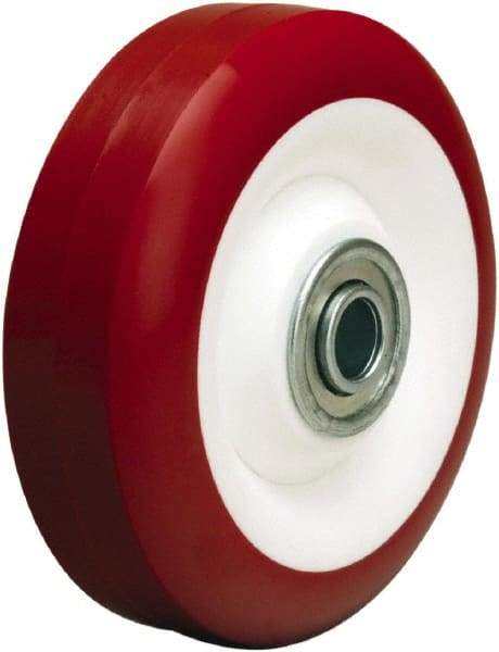 Hamilton - 4 Inch Diameter x 1-3/8 Inch Wide, Polyurethane on Polypropylene Caster Wheel - 400 Lb. Capacity, 1-5/8 Inch Hub Length, 3/8 Inch Axle Diameter, Ball Bearing - A1 Tooling