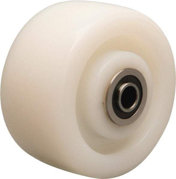 Hamilton - 4 Inch Diameter x 2 Inch Wide, Nylon Caster Wheel - 800 Lb. Capacity, 2-3/16 Inch Hub Length, 1/2 Inch Axle Diameter, Sealed Precision Ball Bearing - A1 Tooling