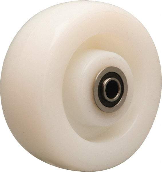 Hamilton - 5 Inch Diameter x 2 Inch Wide, Nylon Caster Wheel - 900 Lb. Capacity, 2-3/16 Inch Hub Length, 1/2 Inch Axle Diameter, Stainless Steel Precision Ball Bearing - A1 Tooling