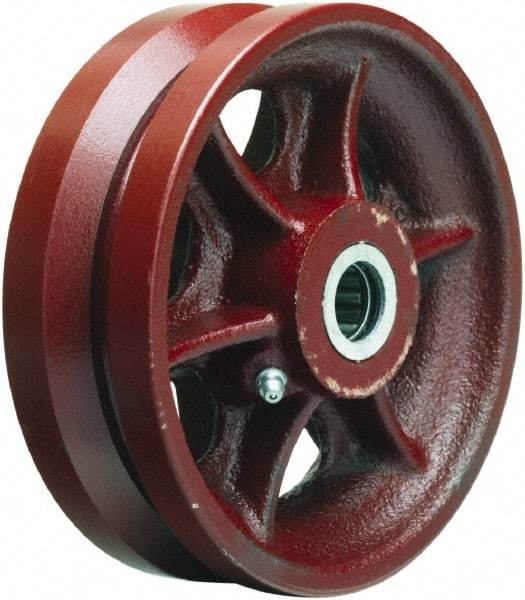 Hamilton - 6 Inch Diameter x 2 Inch Wide, Cast Iron Caster Wheel - 1,000 Lb. Capacity, 2-1/4 Inch Hub Length, 1-7/16 Inch Axle Diameter, Plain Bore Bearing - A1 Tooling